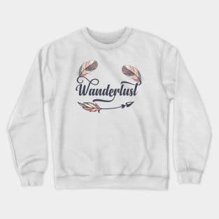 wanderlust feathers Crewneck Sweatshirt